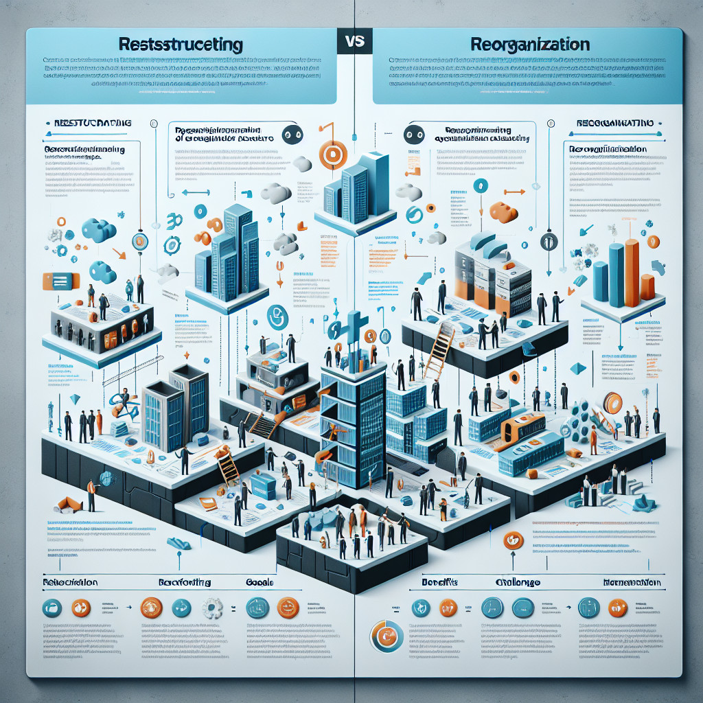 Restrukturyzacja a reorganizacja struktury organizacyjnej.